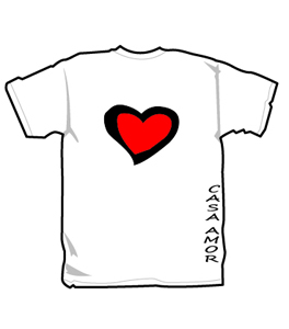 Casa Amor T-Shirt (White/Normal Logo)